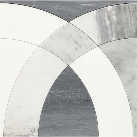 Daltile Eclessia Marble Natural Stone Arches Mosaic Polished, 9.70 SQFT Per Carton, 10PK DA64ARCHESMSPL