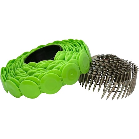 Stinger 0136260 NailPac Cap Nails, 1'' Electro Galvanized Nails with 1'' Plastic Collated Caps 136260