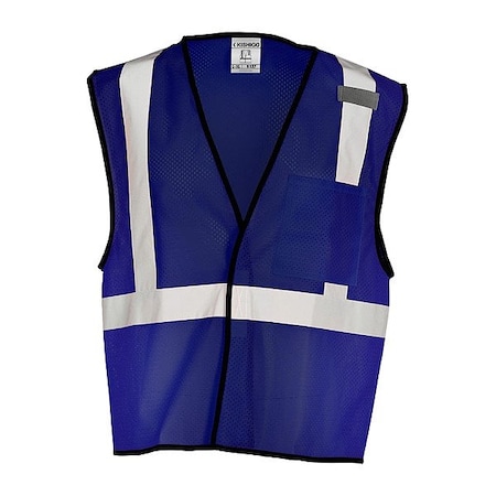 Kishigo Safety Vest, Navy, Size L/XL B127-L-XL