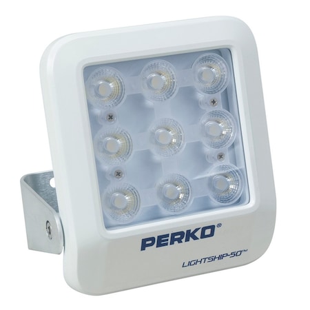 Perko Lightship 50 LED High Performance Spotlight, 12/24V, White 1643050S0W