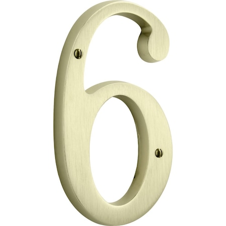 Baldwin House Numbers Lifetime Satin Brass 90676044