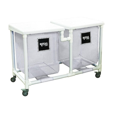 Royal Basket Trucks PVC Hamper, 600 lb Capac., 48 1/2" L G35-WWX-H2N-3ULN