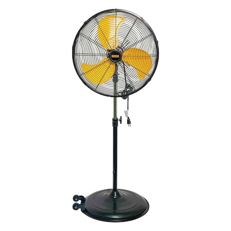 Edendirect 20 inches 3 speeds heavy duty high velocity pedestal fan with powerful adjustable height ZR-FAN-P20SW