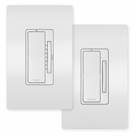 Legrand radiant Series Dimmer Kit, 15 A, 120 V, 700 W, Incandescent, Halogen Lamp, 3-Way, White WNREZK50WH