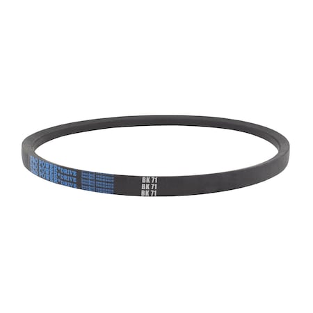 D&D V-Belt, BK, 0.656in x 74in OC BK71