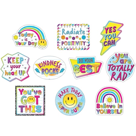 Teacher Created Resources Brights 4Ever Positive Saying Accents, 30-Piece Set, 3PK 6933
