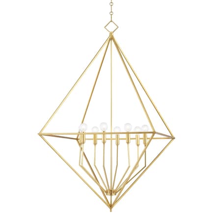 Hudson Valley Lighting Haines 6 Light Lantern 32 In. Gold Leaf 3140-GL