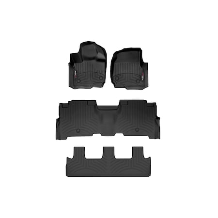 Weathertech Black, Front, rear, and rear Floorliners 441665-1-2-4412953