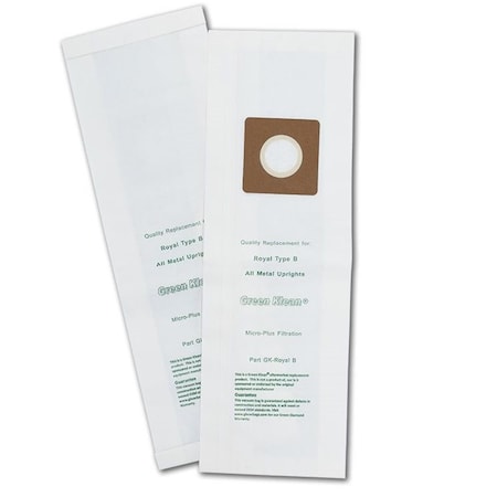 Green Klean Hoovr C1320 Replacement Vacuum Bags, 100PK GK-RoyB