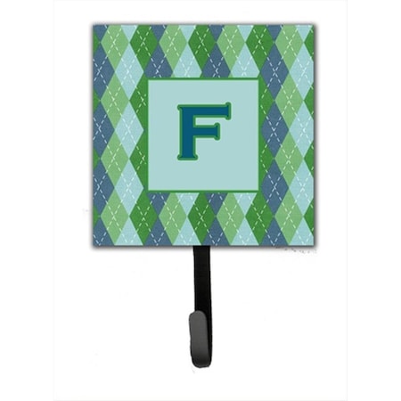 Carolines Treasures Letter F Initial Monogram - Blue Argoyle Leash Holder Or Key Hook CJ1020-FSH4