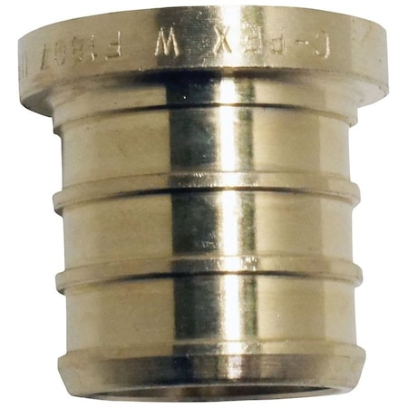 Apollo Valves ApolloPEX Series Test Pipe Plug, 12 in, Barb, Brass APXP125PK