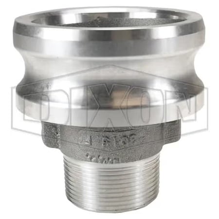 Dixon Type F Cam and Groove Reducing Adapter, 1-1/2 x 3 in, Male Adapter x MNPT, Aluminum, Domestic 3015-F-AL