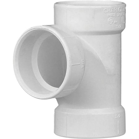 Charlotte Pipe And Foundry PVC 004000800HA 1-1/2 IN SANITARY TEE PVC DWV PVC 00400 0800HA