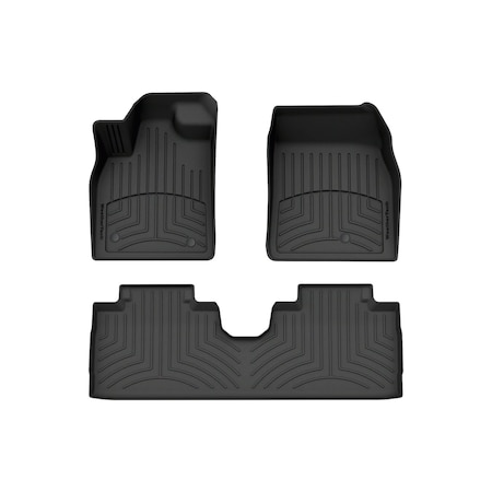 Weathertech Black, Front and Rear FloorLiner HP 441664-1-2IM