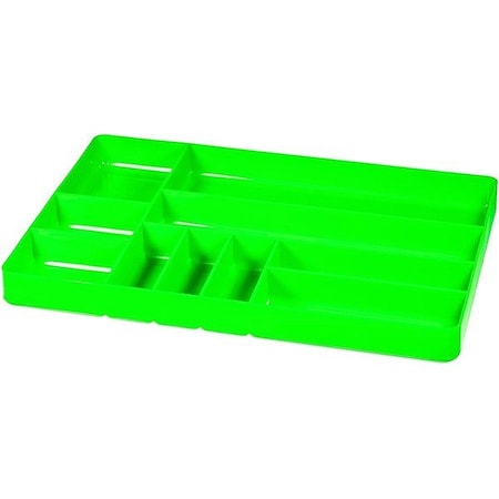 Ernst Manufacturing Drawer Tray, Green, 1 1/2" H, Stackable 5018