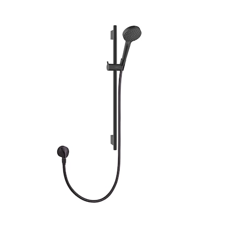 Hansgrohe Vernis Blend Wallbar Set 100 Vario-Jet 24", 2.5 GPM in Matte Black 04969670