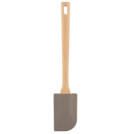 Martha Stewart Beech Wood Silicone Spatula in Gray 129146.01