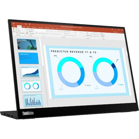 Lenovo ThinkVision M14d 14" Class LED Monitor - 16:10 - Raven Black 63AAUAR6US