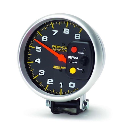 Overtime 6809 5 in. Pro-Comp Monster Memory Tachometer - 9000 RPM OV3618948