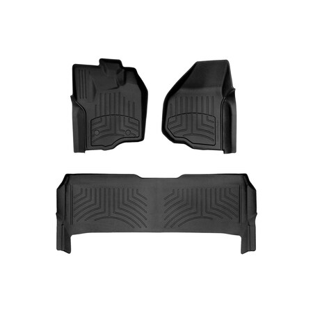 Weathertech Black, Front and Rear FloorLiner HP 444331IM-443052IM