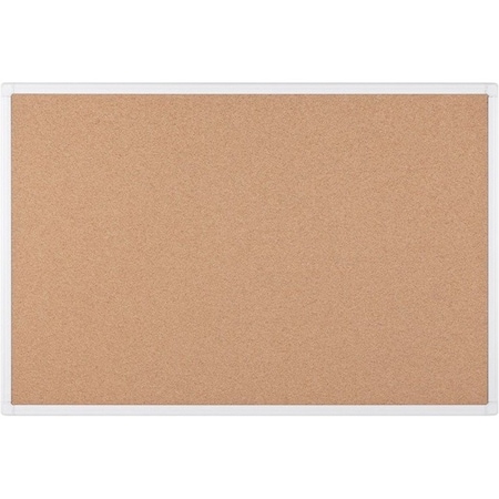 Mastervision Antimicrobial Cork Board 2x3' White Aluminum Frame BCA031226