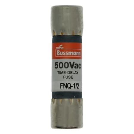 Eaton Bussmann Fuse, Time-delay, 0.25 A, Non-indicating, 10 kAIC at 500 Vac, 500 V, 10PK FNQ-1/4