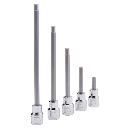 Genius Tools 3/8in Dr. 3/8in Hex Bit Socket 180mmL 312+3724