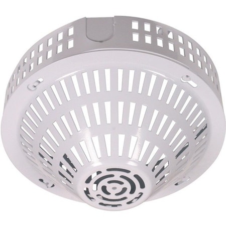 Safety Technology International Smoke Detector Guard, Steel, Surface Mount, 9 1/4 in W x 10 in H x 5 in D, White STI-8230-W