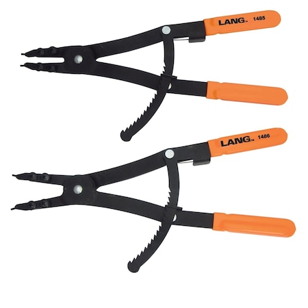 Lang 1487 16 in. 2 Piece Heavy Duty Snap Ring Pliers Set LNG-1487