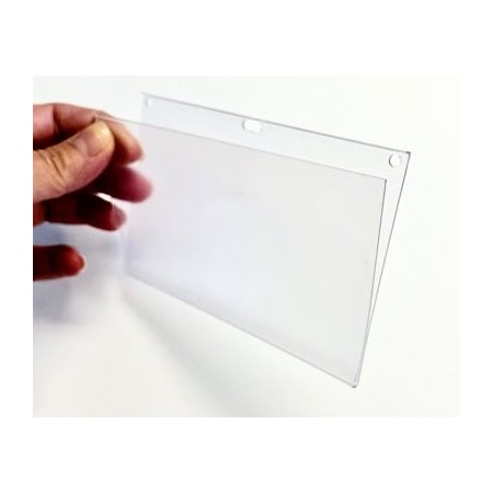 Aigner Index LabelHolder, 4inL, 2inW, Clear, PK12 HV-24