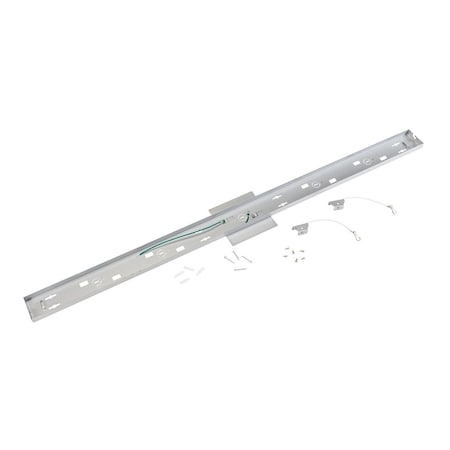 Keystone Surface Mounting Kit for 4' Series A Linear Arch Fixtures. Silver KT-LALED-4A-SM-KIT-S