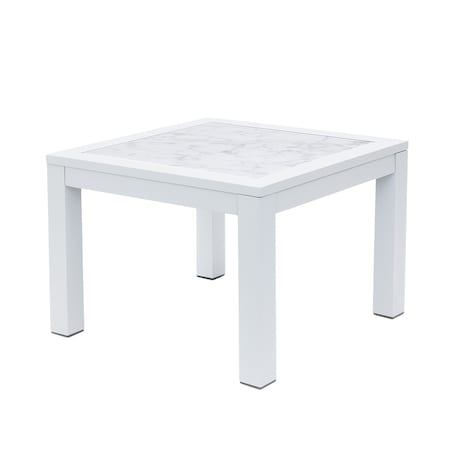 Bfm Seating Belmar Inlay End Table PH6105CR-WH