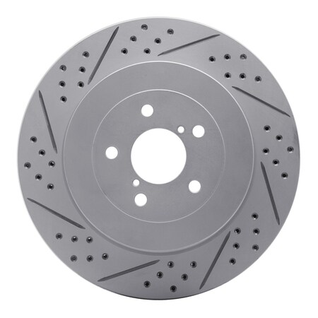 Dynamic Friction Co DFC Geoperformance Rotor - Drilled and Slotted 830-13015R