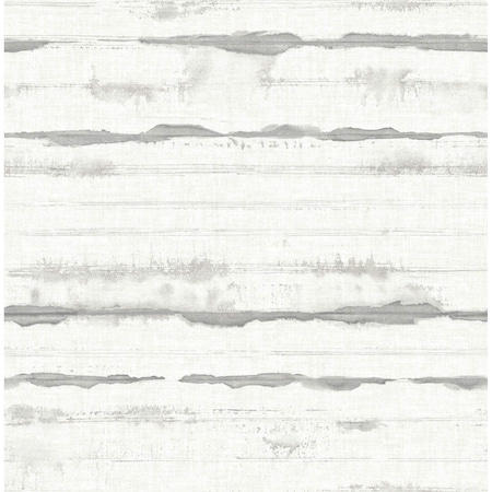 A-Street Prints Destin Grey Stripe Wallpaper 4172-27518