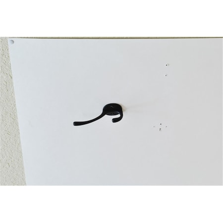 Residential Essentials Vertical Double Robe Coat Hook- Black 10603BK