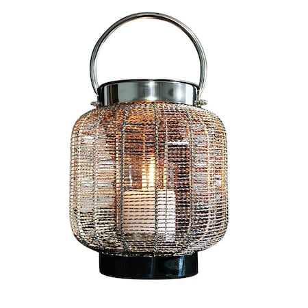 Designs-Done-Right 2 in 1 Neptune Fireplace Lantern, Silver DE2770720