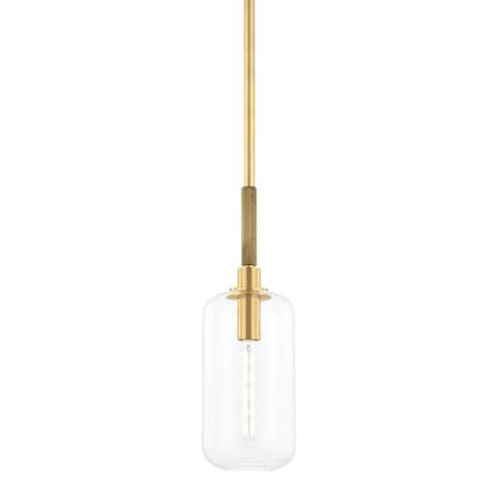 Hudson Valley Lighting Lenox Hill 1 Light Pendant 8 In. Aged Brass 6908-AGB
