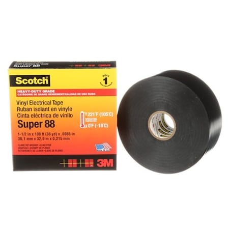 3M Scotch Vinyl Electrical Tape Super 88, 12PK 7000031459