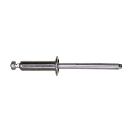 Auveco Panel Blind Stainless Steel Rivet 3/16in Diameter 3/8in-1/2in Grip, 25PK 19061