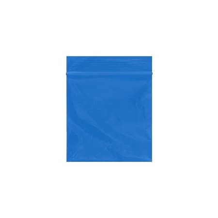 Bubblefast 1000-3 x 3'' - 2 Mil Blue Reclosable Poly Bags, 1000PK BFPB3540BL