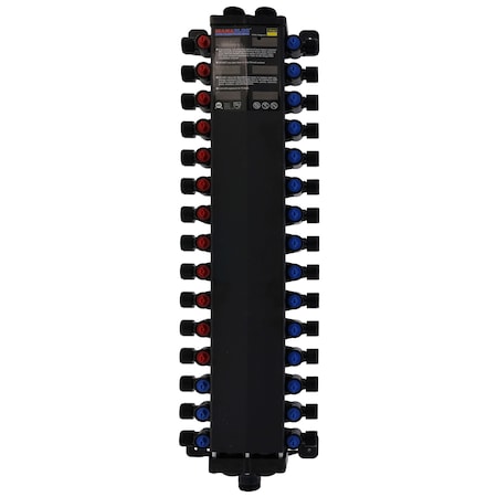 Viega Pureflow Manabloc Distribution Manifold Port S 30 D 0.5 Hot 12 Cold 18 Polysulfone 49625