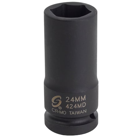 Sunex 3/4 in Drive 24Mm Deep Impact Socket 424MD