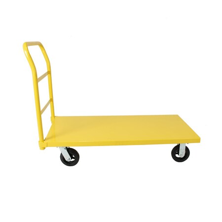 5Seconds Brand MAXLOAD Platform Cart 48"X 24" with 2000 Lbs Load Capacity, and 6" Black Swivel Wheels 555035