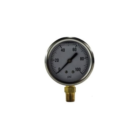 Midland Industries GAUGE PRESS PNEU 2-1/2IN 0 TO 100PSI NPT 80064