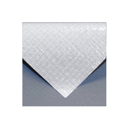 Tarps Now Baseball Tarp, 90' x 90' - LITTLE LEAGUE, White, Silver, Poly BB-FT68WS-90
