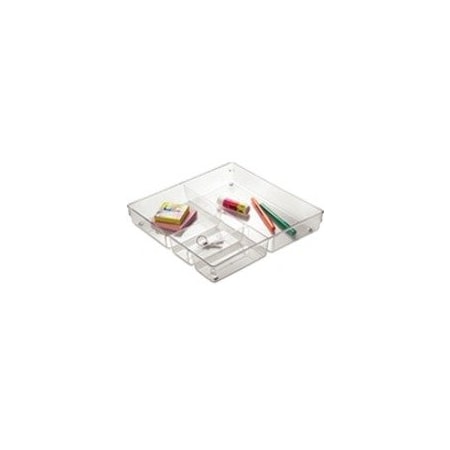 Idesign LINUS Drawer Organizer, Plastic, Clear, 3 in OAL, 2 in OAH, 3 in OAW 52230
