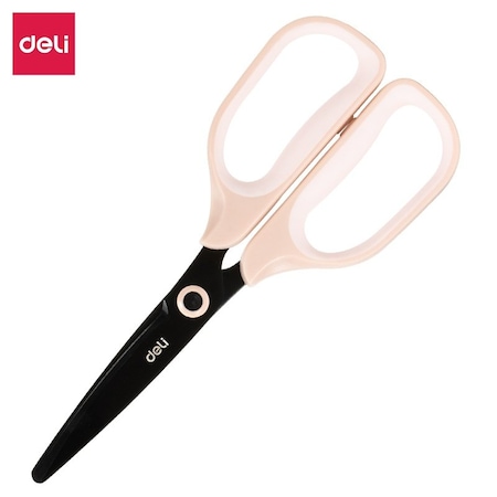 Deli Scissors, Soft-Touch Handles, Round Tip, Pink, 1/Blister, 12PK EZ507