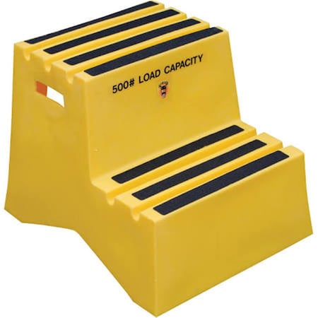 Betterbeds Yellow 2 Step Polyethylene Step Stool BE141177
