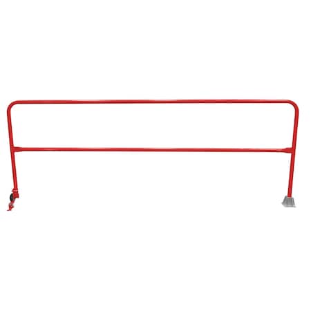 Vestil Steel Dock Safety Swing Gate 10 Ft. Length Red SSG-10-RD