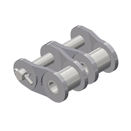 Senqcia Hi-Max Double Strand Cotter Pin Offset Link, 140-2 chain, 1-3/4 P, 1/2 Dia Pin 140-2HMOL